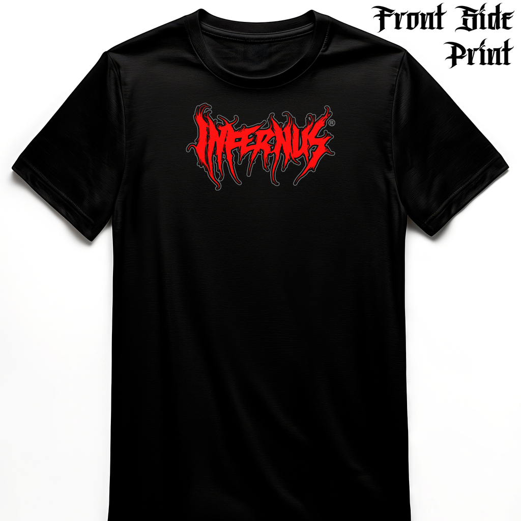 "Infernus Red Gray Logo" Infernus Premium Horror T-shirt