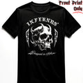 "Bolt Skull Logo" FRONT-sided Infernus Premium Horror T-shirt