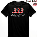 "333" FRONT-sided Infernus Premium Horror T-shirt