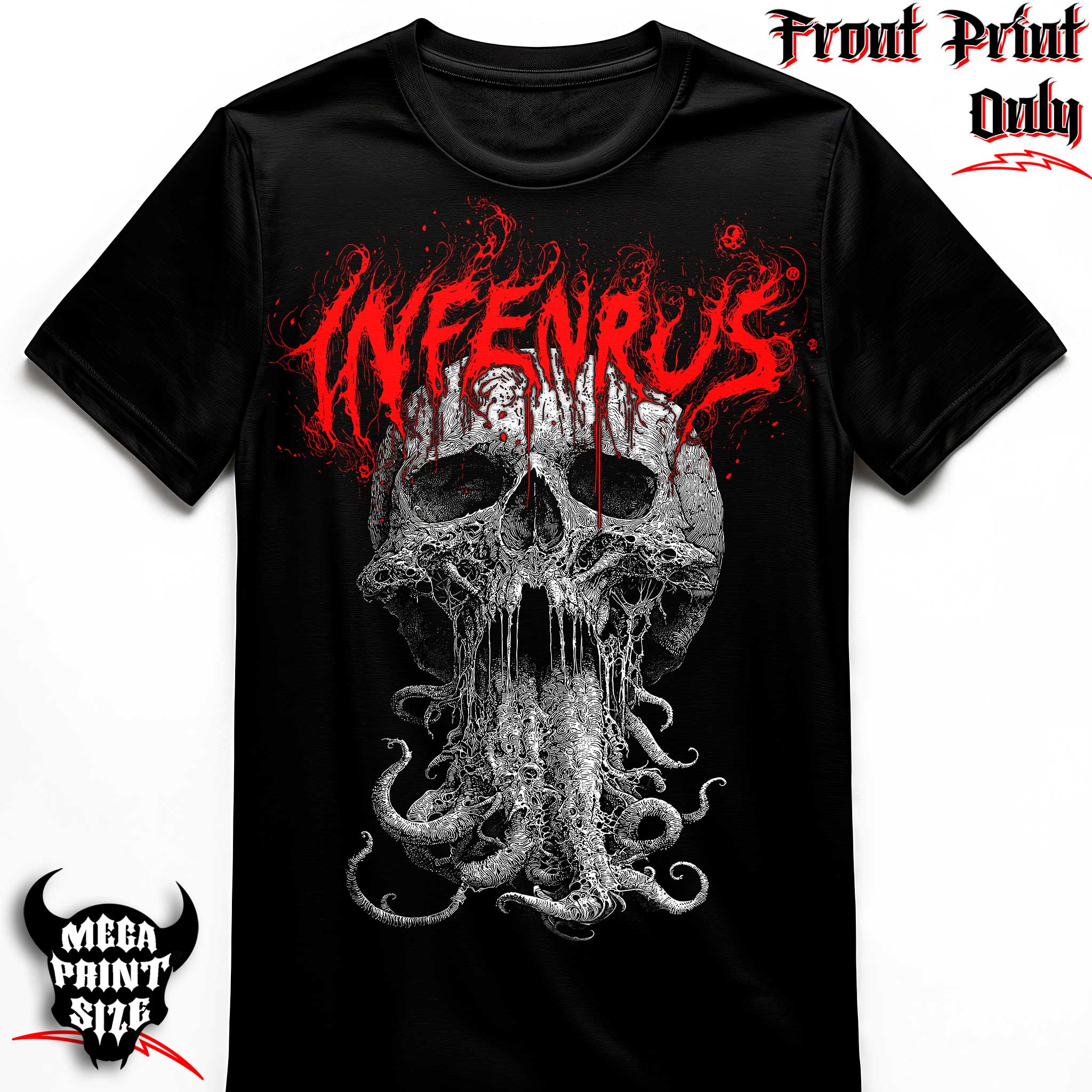 "Acid Bath" FRONT-sided Infernus Premium Horror T-shirt