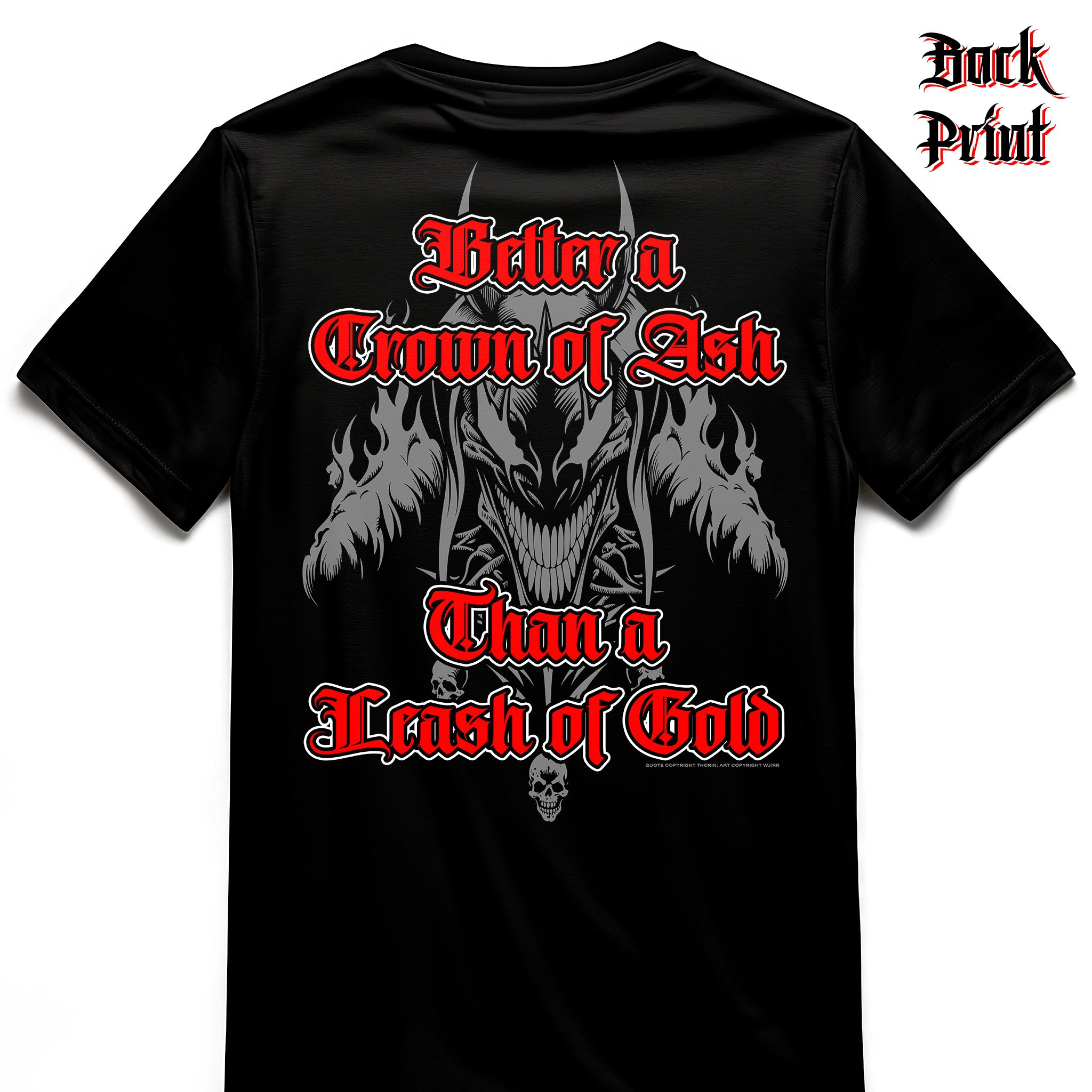 "Crown of Ash" Wicked Jester Premium T-shirt