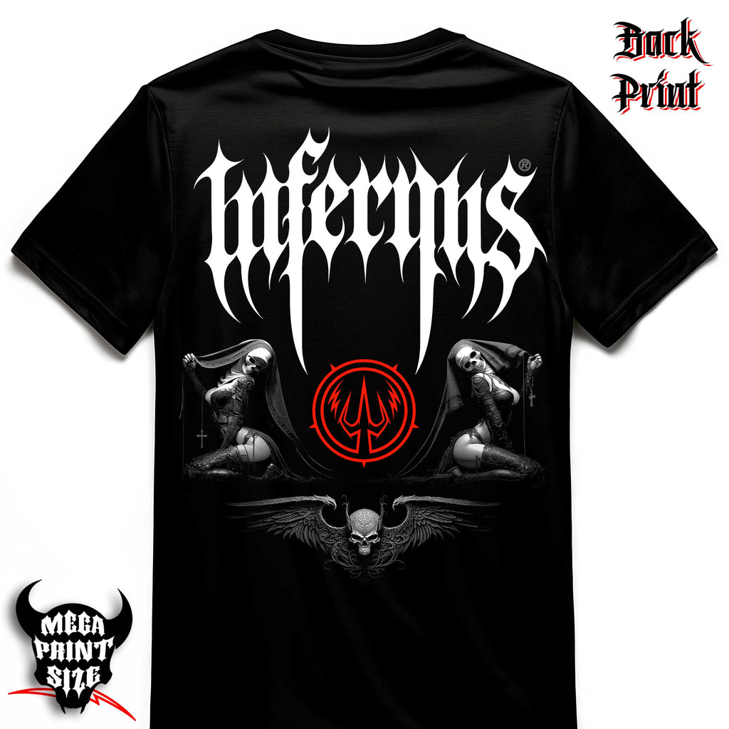 "Crypt Back Logo" Infernus Premium Horror T-shirt