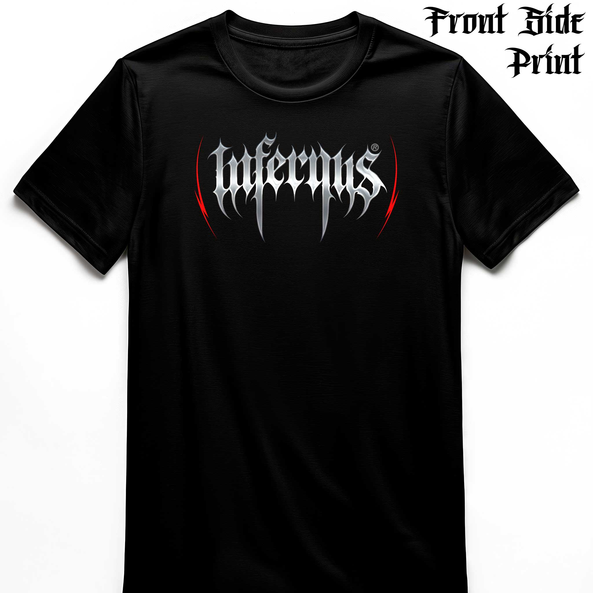 "Crypt Back Logo" Infernus Premium Horror T-shirt