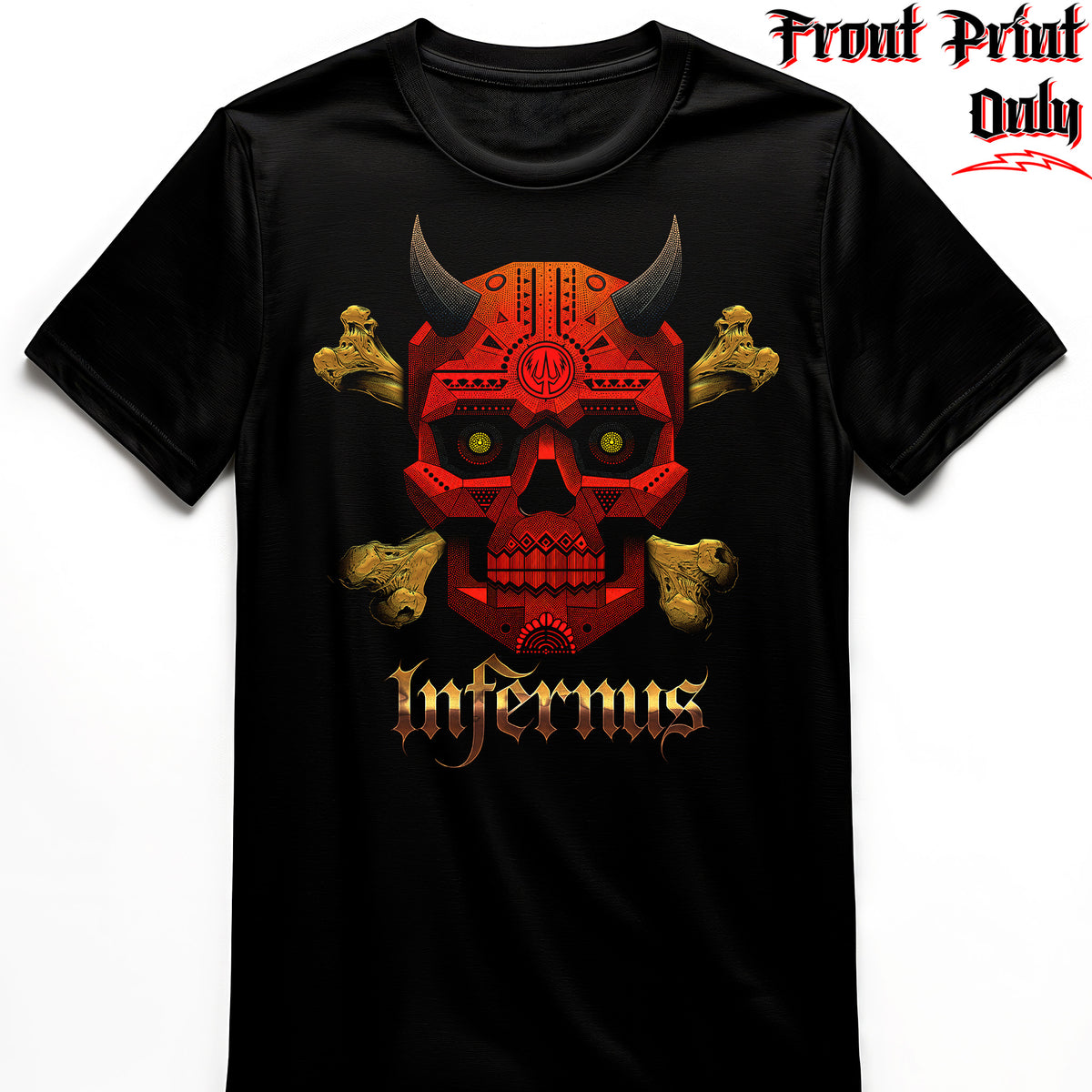 "Diabolical Geometry" FRONT-sided Infernus Premium Horror T-shirt