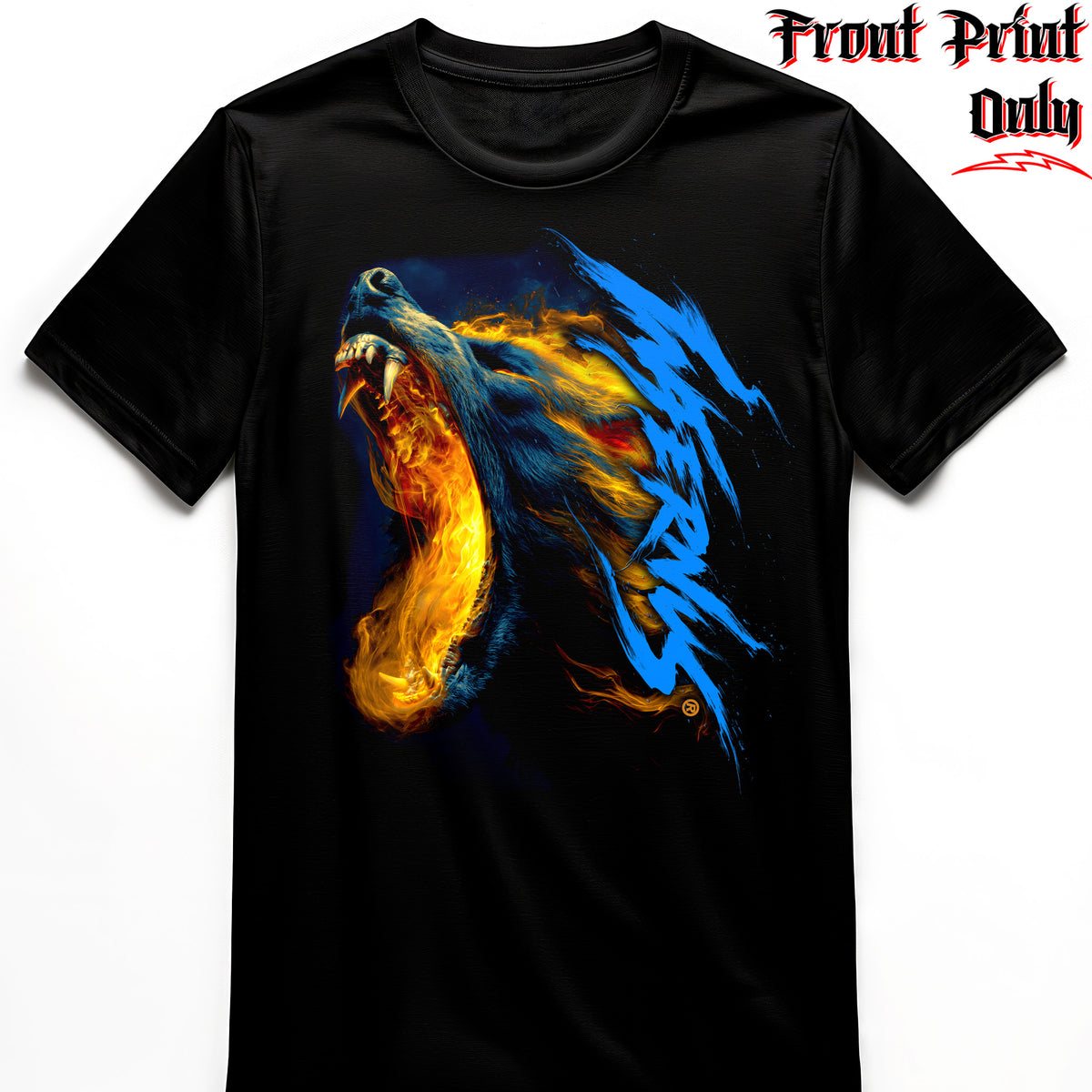 "Inflamed" FRONT-sided Infernus Premium Horror T-shirt