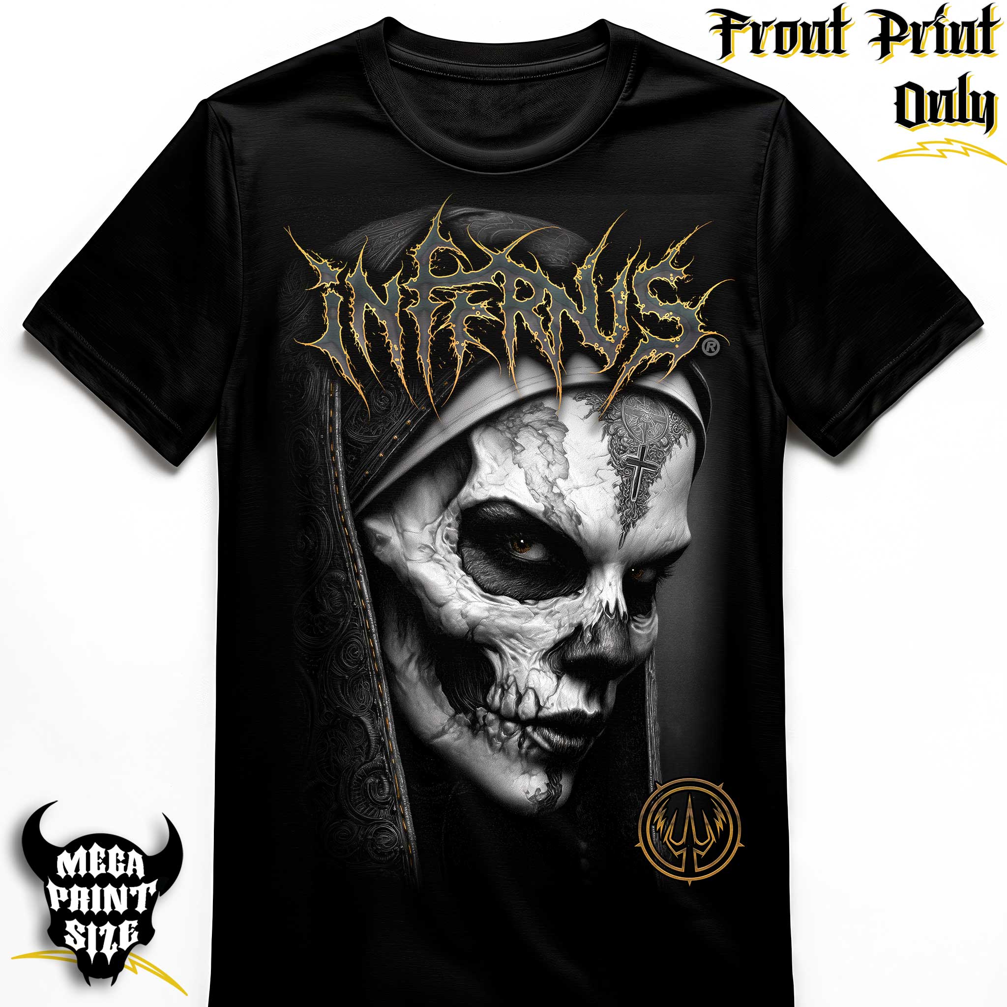 "Faith Decayed" FRONT-sided Infernus Premium Horror T-shirt