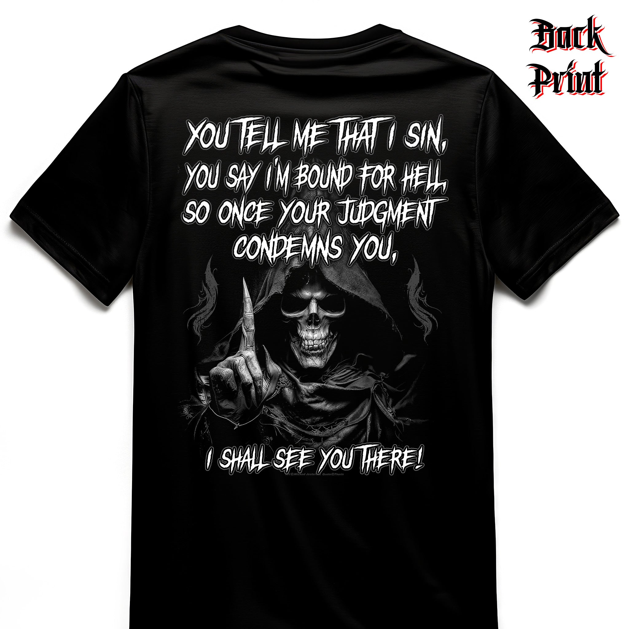 "Fingerpointer" Wicked Jester Premium T-shirt