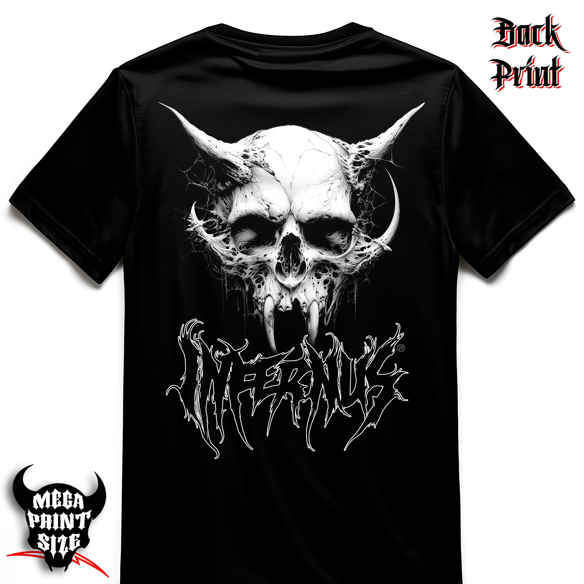 "Horned Skull" Infernus Premium Horror T-shirt