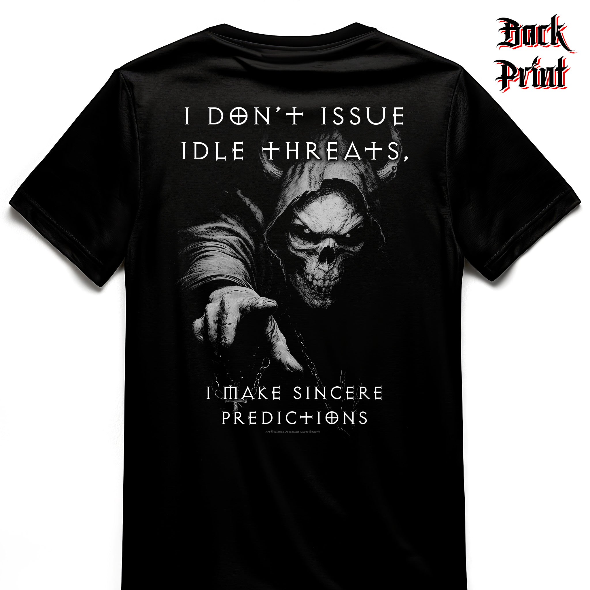 "Idle Threats" Wicked Jester Premium T-shirt