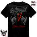 "Infernus Red Gray Logo" Infernus Premium Horror T-shirt