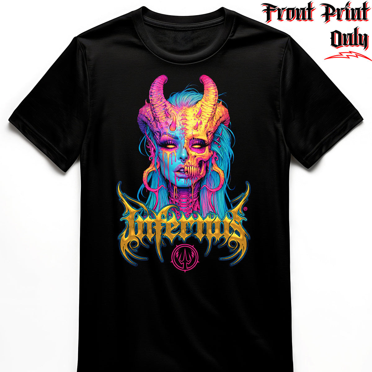 "Kiss of Death" FRONT-sided Infernus Premium Horror T-shirt