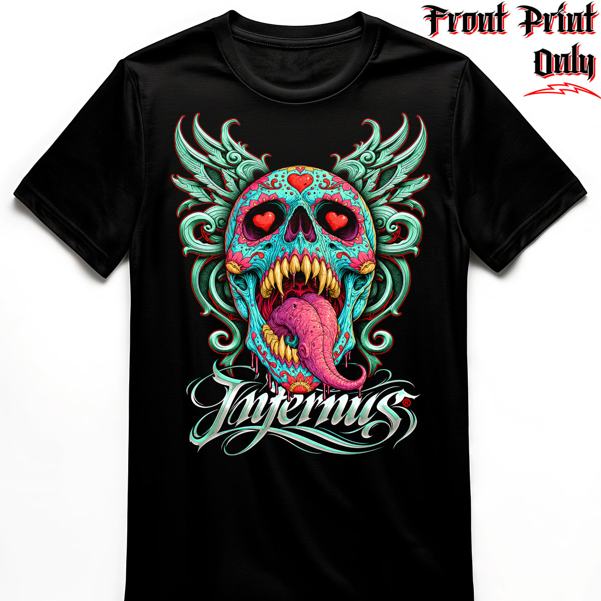 "Love Kills" FRONT-sided Infernus Premium Horror T-shirt