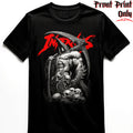 "Mega Reaper" FRONT-sided Infernus Premium Horror T-shirt