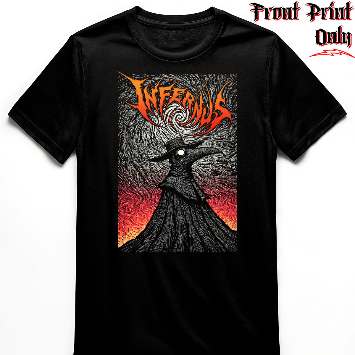 "Plague Doctor" FRONT-sided Infernus Premium Horror T-shirt