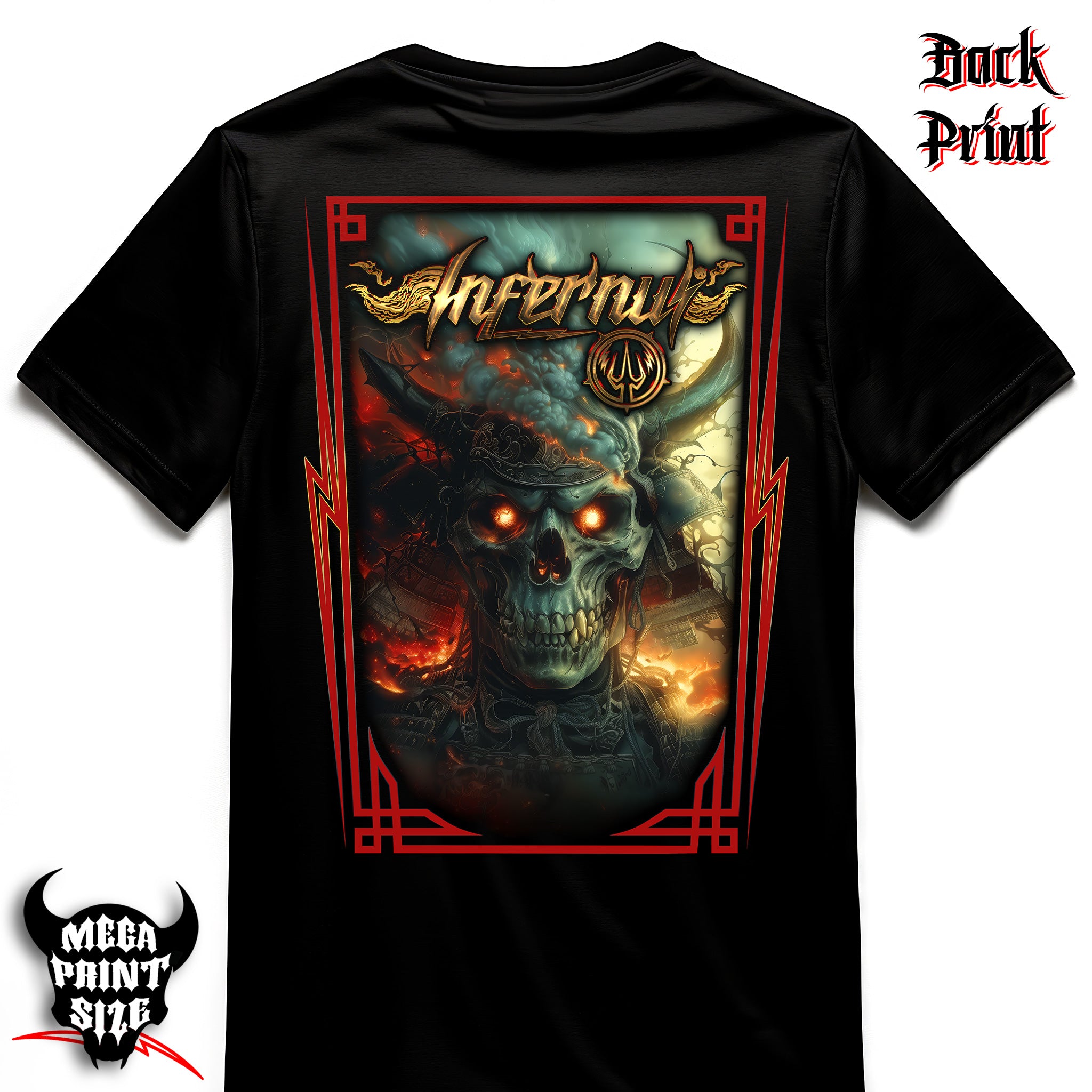"Samurai Pyre" Infernus Premium Horror T-shirt