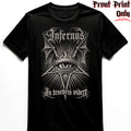 "Seeing in Darkness" FRONT-sided Infernus Premium Horror T-shirt