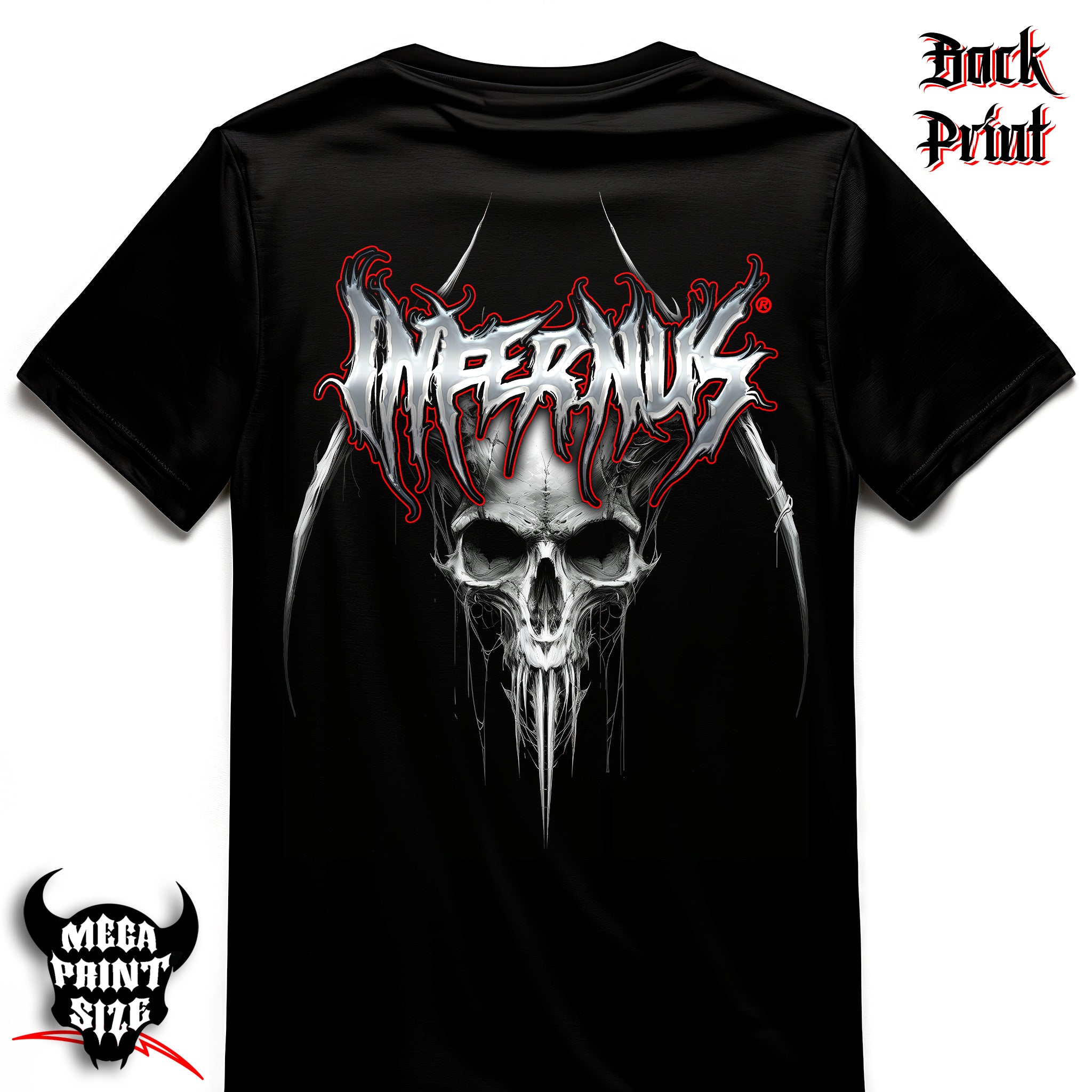 "Skull Crown Logo" Infernus Premium Horror T-shirt