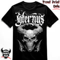 "Spawning Skull" FRONT-sided Infernus Premium Horror T-shirt