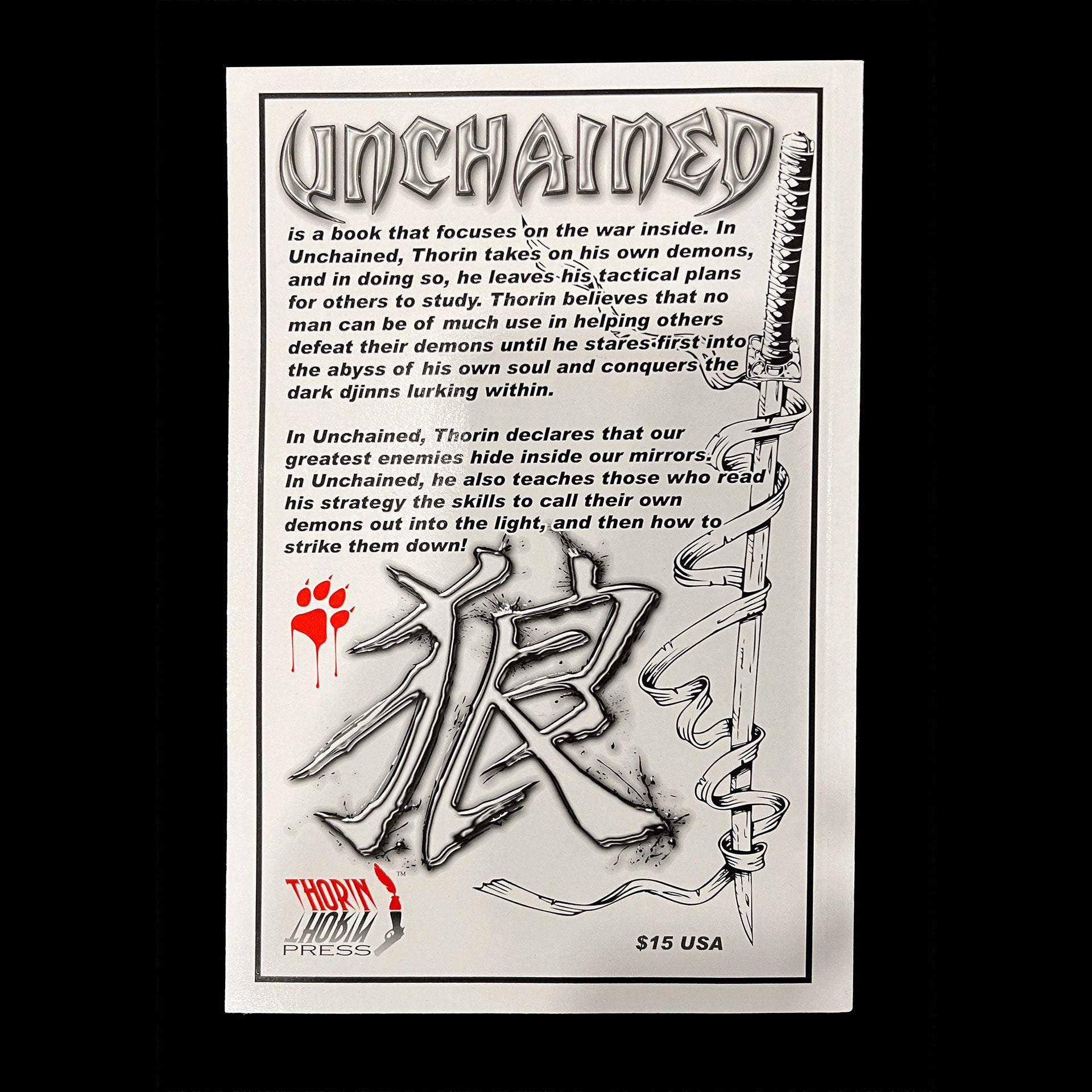 Signed "Unchained" book By Thorin