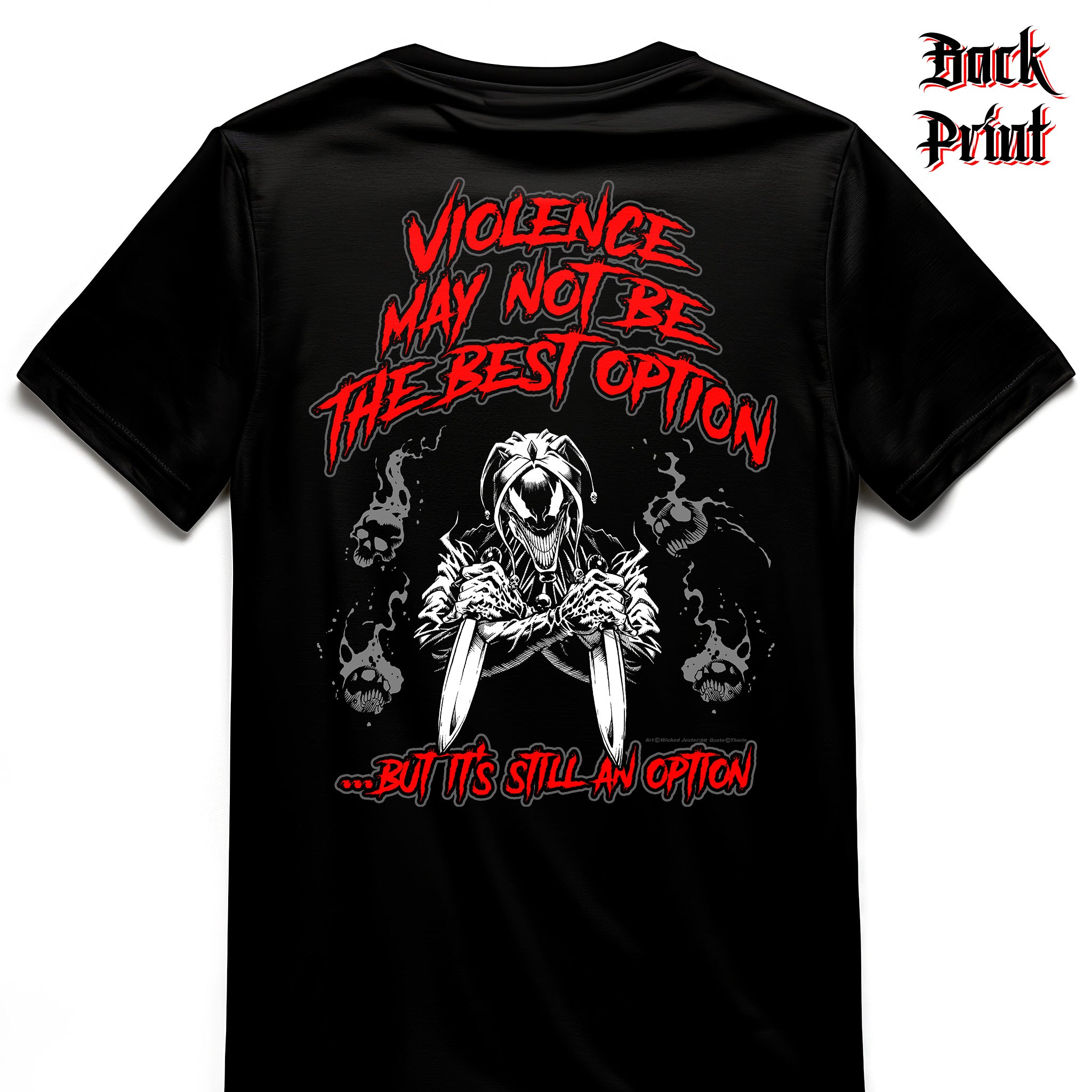 "Violence" Wicked Jester Premium T-shirt