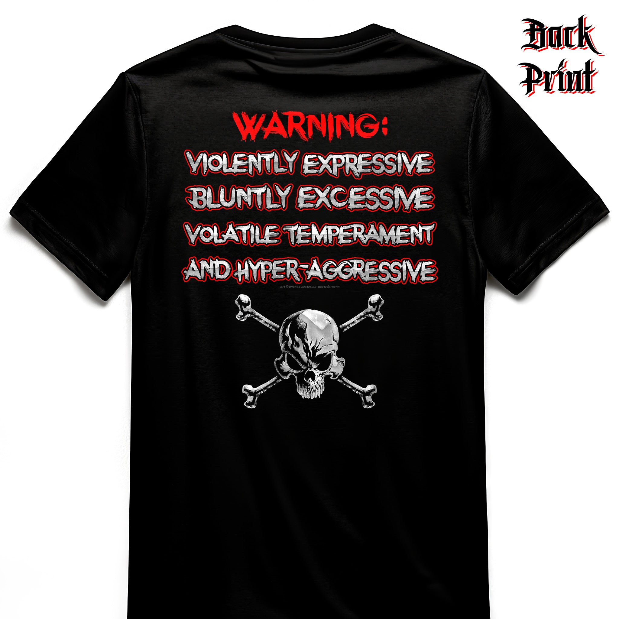 "Warning Label" Wicked Jester Premium T-shirt