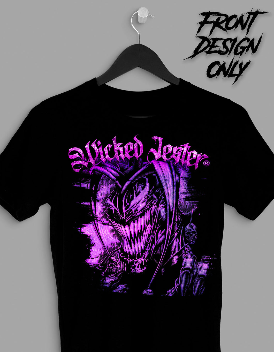 Purple Slash Graphic Tee Shirt (S17)